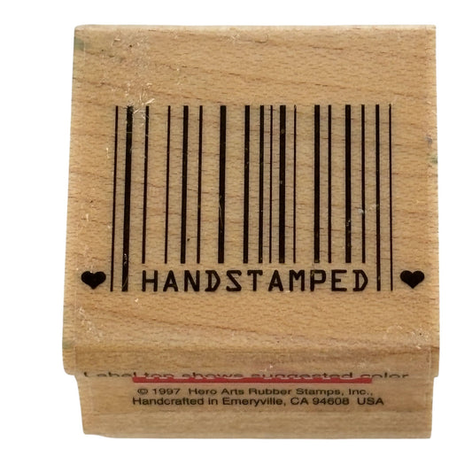 Hero Arts Rubber Stamp Hand Stamped Barcode Handmade Card Making Craft A1296