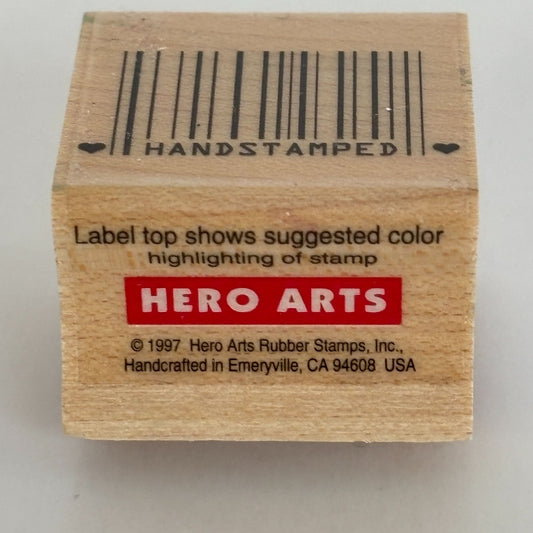 Hero Arts Rubber Stamp Hand Stamped Barcode Handmade Card Making Craft A1296