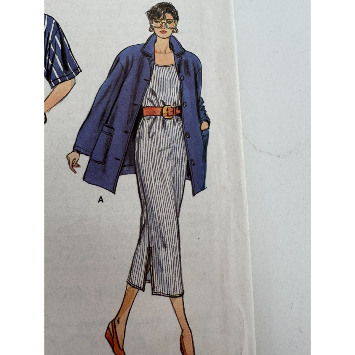 Vogue Sewing Pattern 9921 Shirt Dress Pants Set 1980s Vintage Outfit 8 10 12 UC