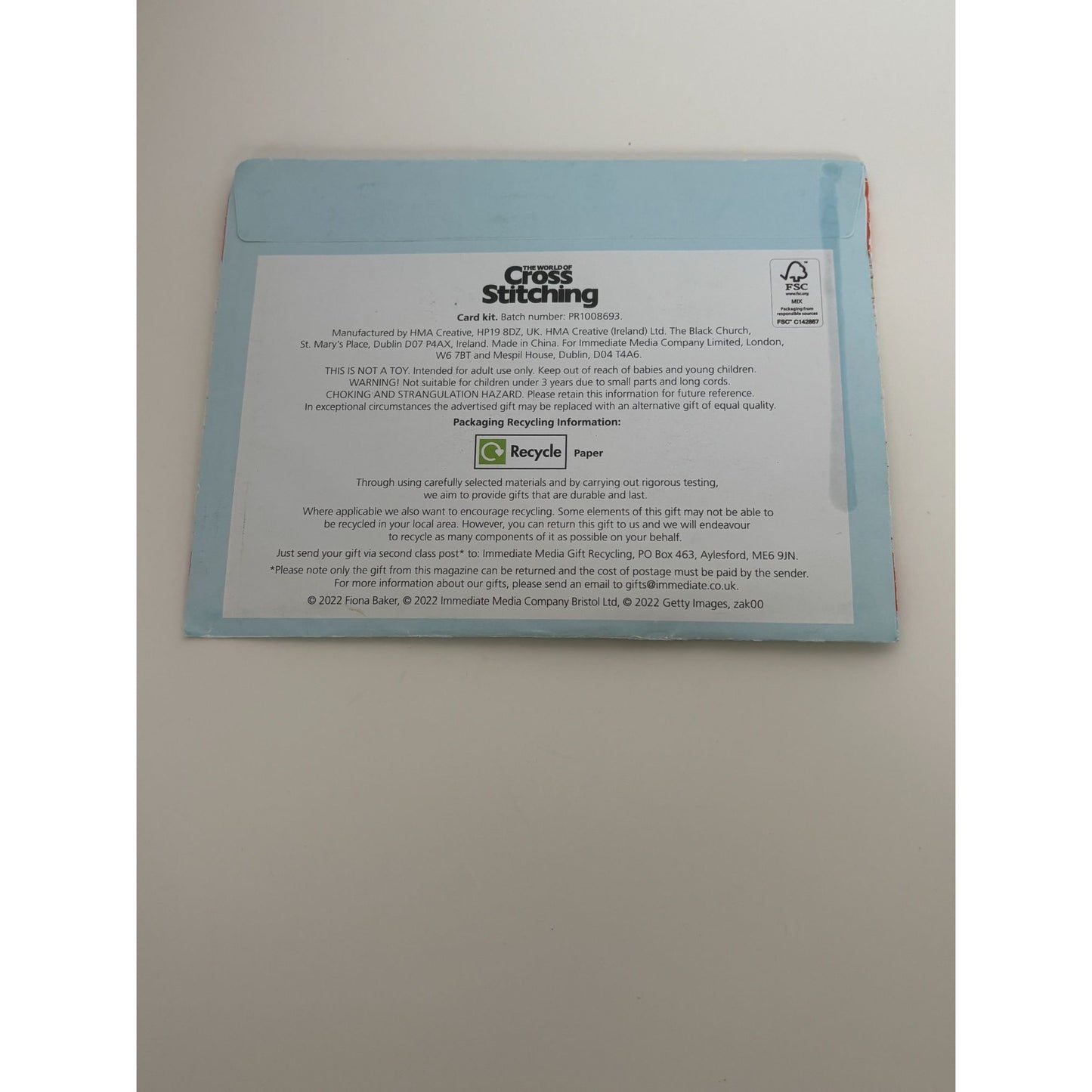 The World of Cross Stitching Cross Stitch Greeting Card Kit Shine Rainbow Bright