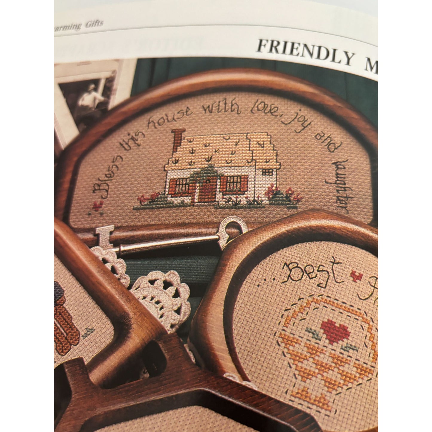 For The Love Of Cross Stitch Magazine January 1989 Country Sampler Patterns Cat