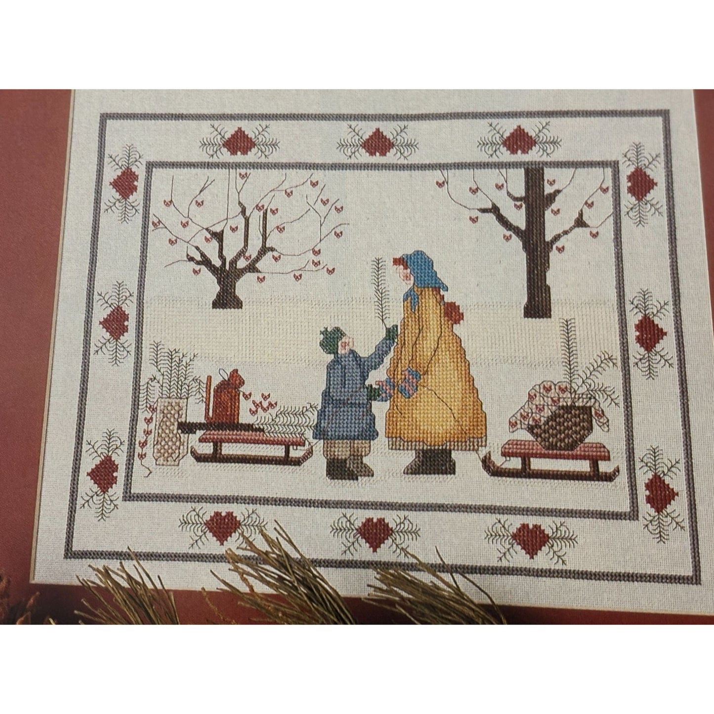 For The Love Of Cross Stitch Magazine January 1989 Country Sampler Patterns Cat