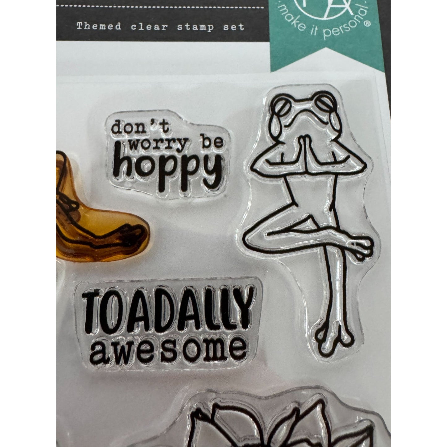 Hero Arts Clear Stamp Set Hoppy Day Frog Funny Pun Toadally Birthday Card Making