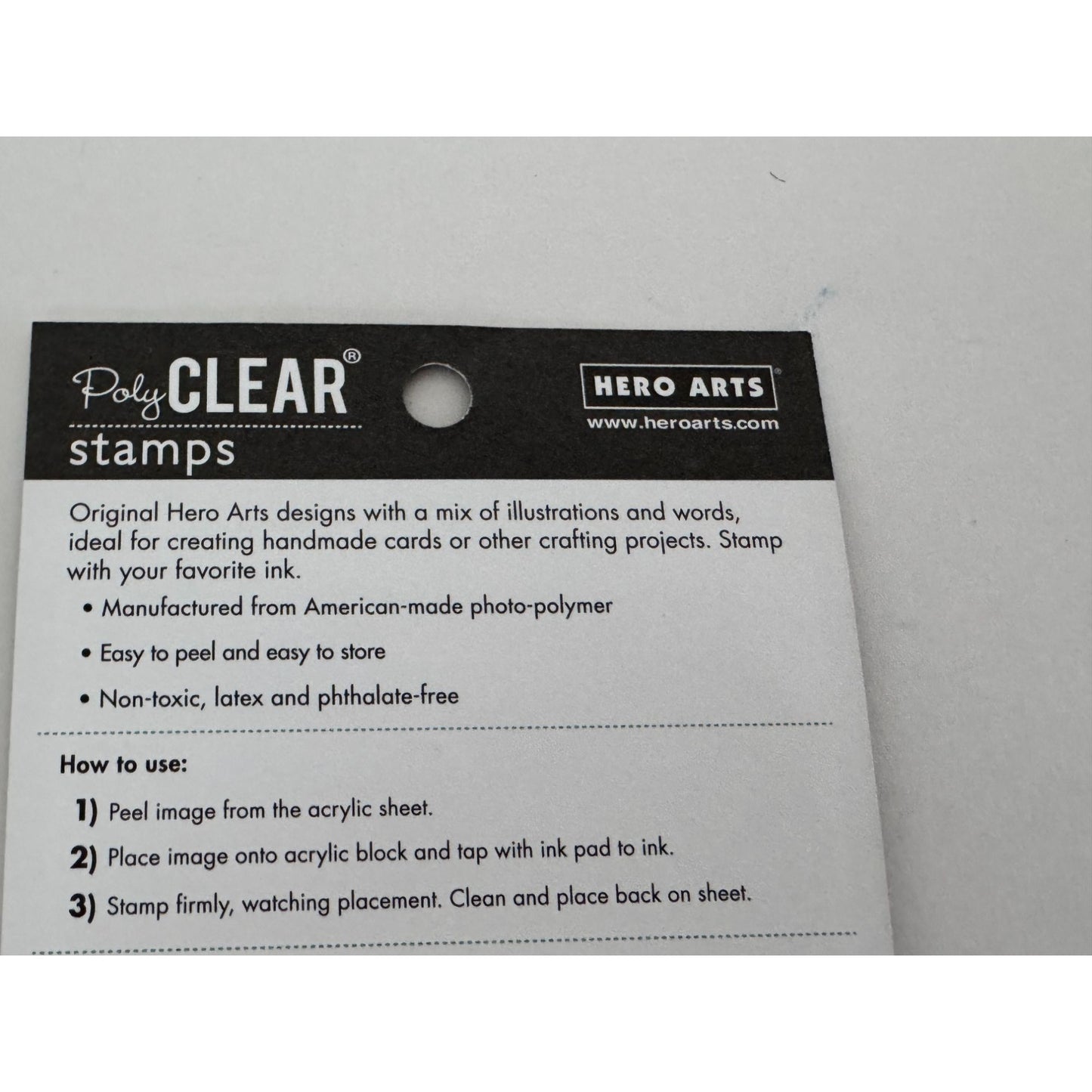 Hero Arts Clear Stamp Set Hoppy Day Frog Funny Pun Toadally Birthday Card Making