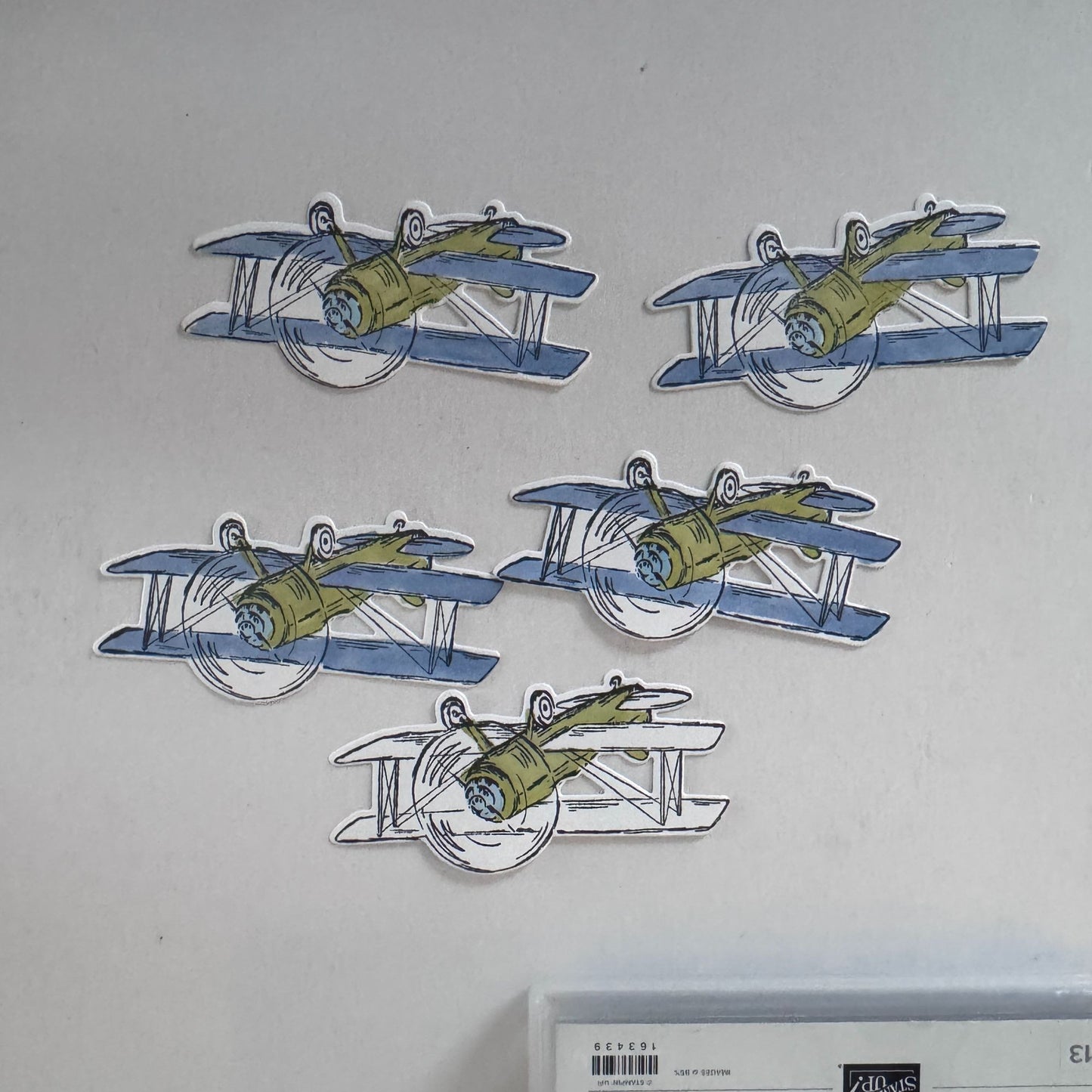 Stampin Up Adventurous Sky Cling Stamp Set Airplane Father's Day Card Making Pun