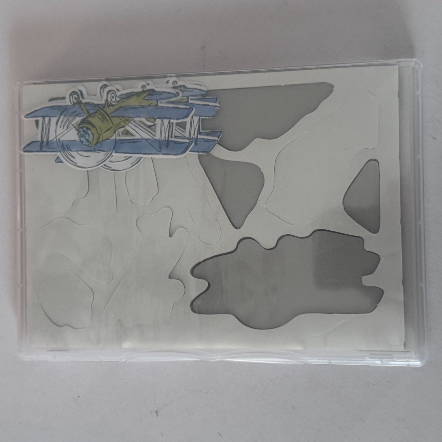 Stampin Up Adventurous Sky Cling Stamp Set Airplane Father's Day Card Making Pun