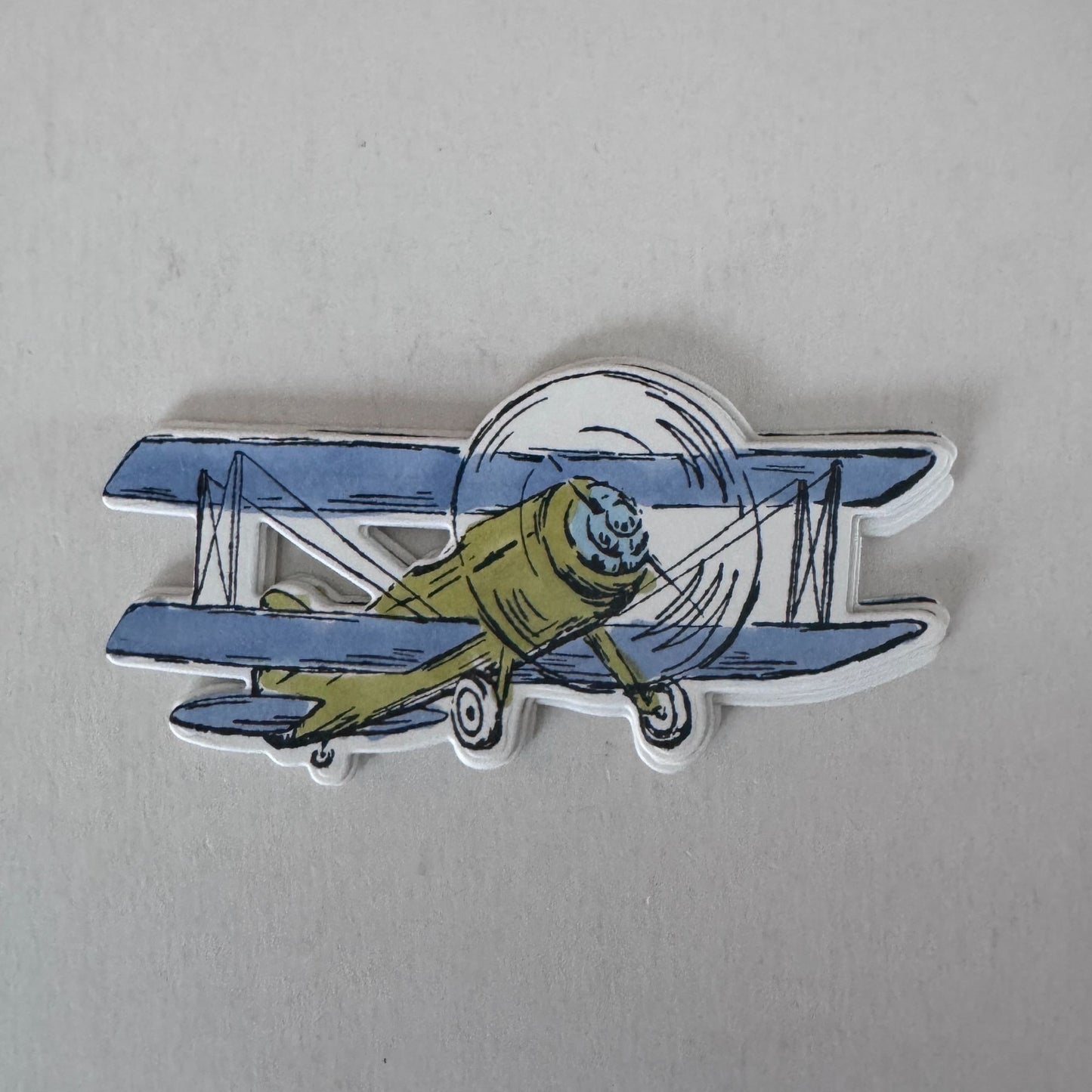 Stampin Up Adventurous Sky Cling Stamp Set Airplane Father's Day Card Making Pun