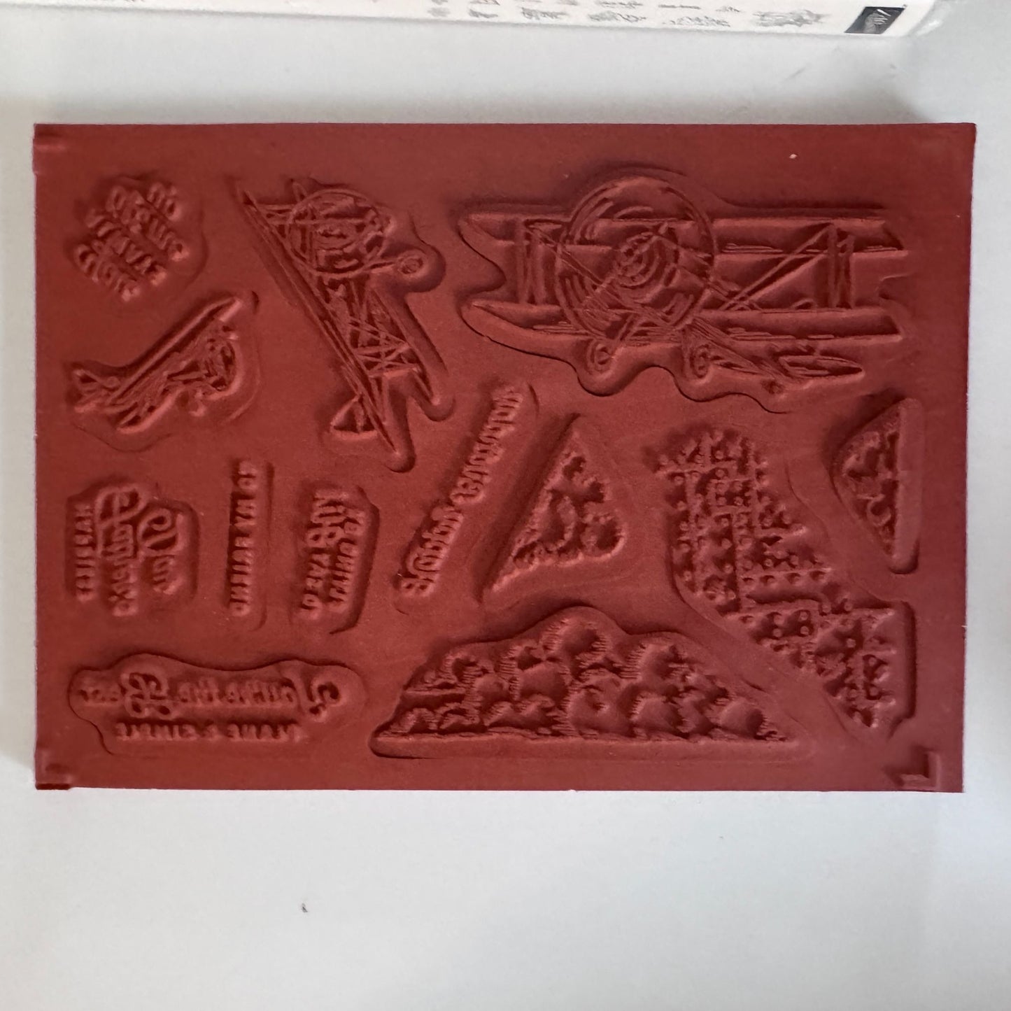 Stampin Up Adventurous Sky Cling Stamp Set Airplane Father's Day Card Making Pun