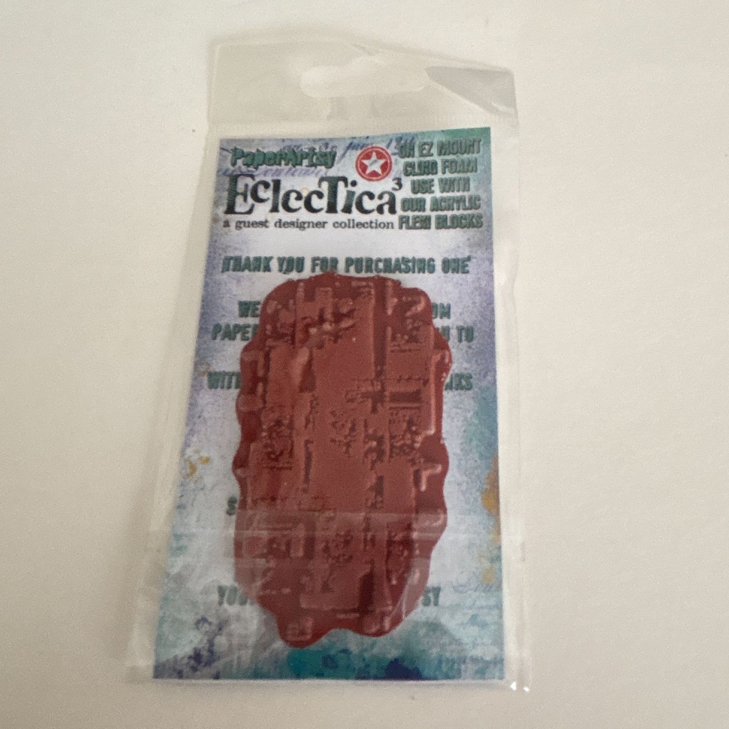 PaperArtsy Eclectica Rubber Stamp Abstract Grunge Industrial Mixed Media Art Journal Texture EM49