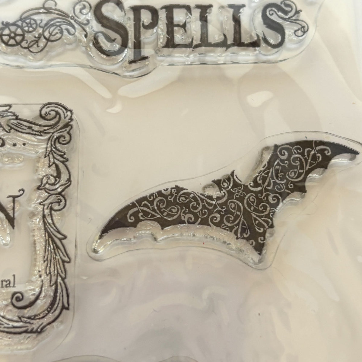 Hampton Art Steampunk Spells Clear Stamps Set Halloween Bat Witch Potion Clock Party Invitation