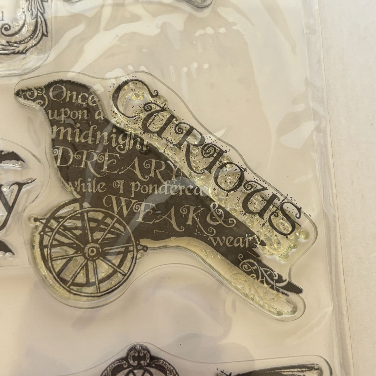 Hampton Art Steampunk Spells Clear Stamps Set Halloween Bat Witch Potion Clock Party Invitation