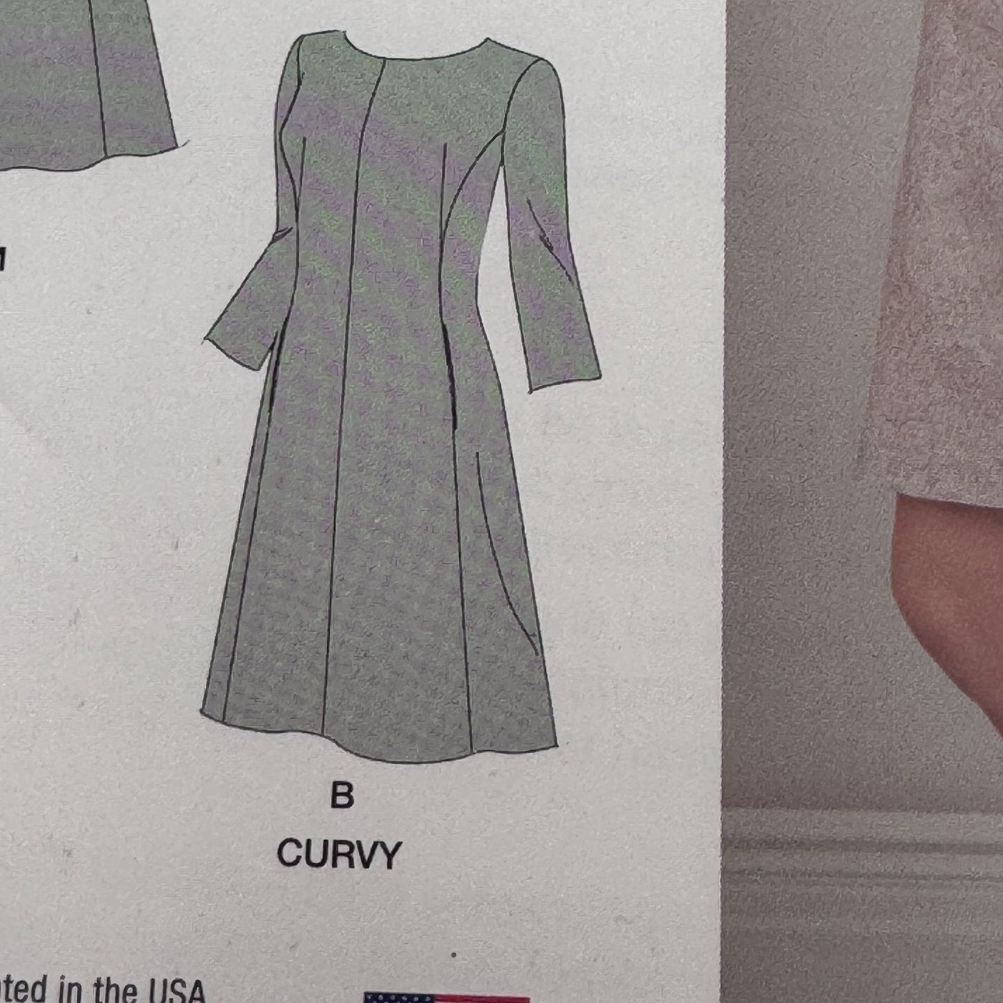 Simplicity Sewing Pattern D0549 Amazing Fit Dress Modern Tailored Pockets Slim Curvy 10-18 Uncut