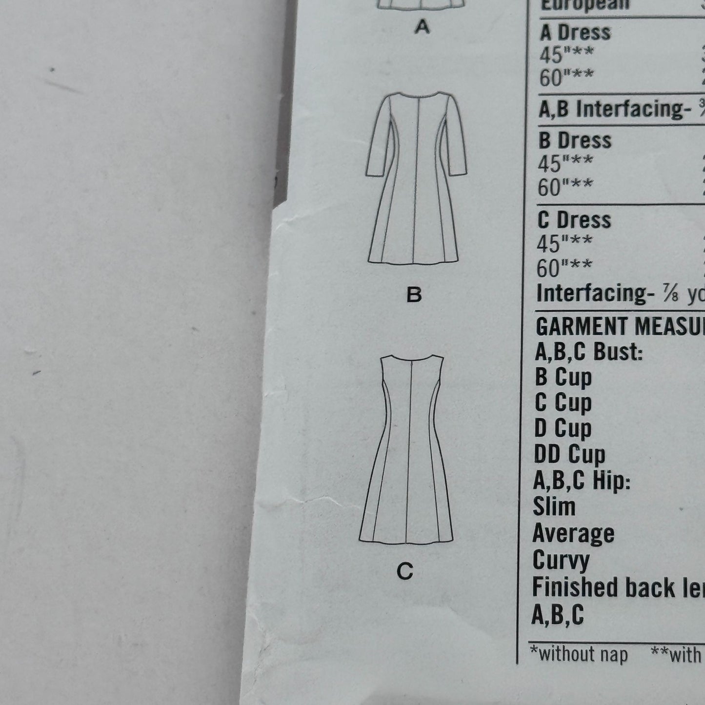 Simplicity Sewing Pattern D0549 Amazing Fit Dress Modern Tailored Pockets Slim Curvy 10-18 Uncut