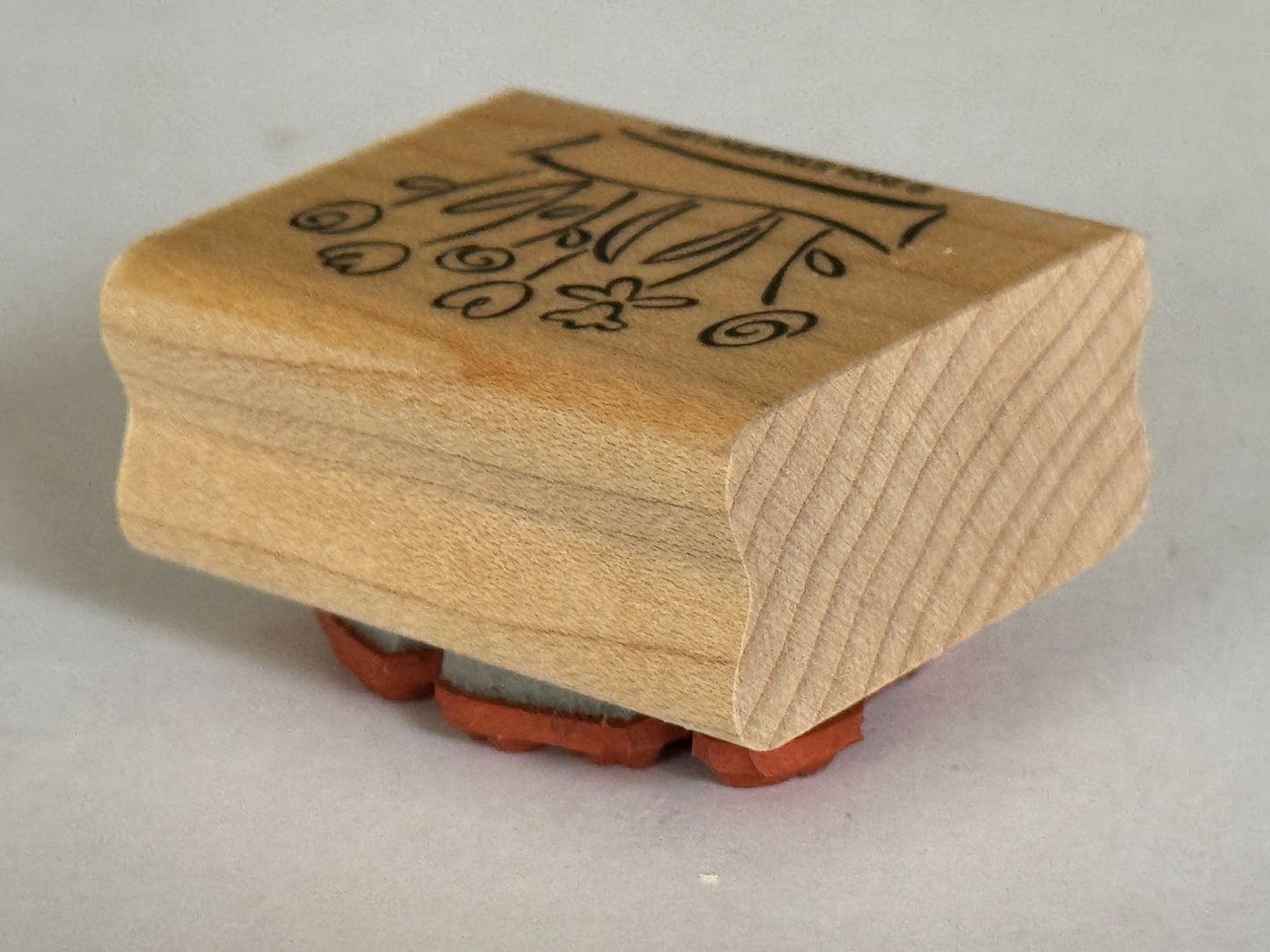 Stampin Up Rubber Stamp Flower Box Spring Garden Nature Card Making Craft Wooden
