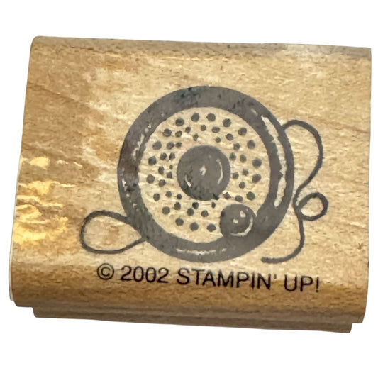 Stampin Up Rubber Stamp Sport Fly Fishing Reel Fathers Day Card Making Craft