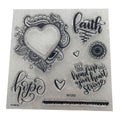 CTMH My Acrylix Acrylic Stamp Set Keep Your Head Up Faith Hope Christian W1202