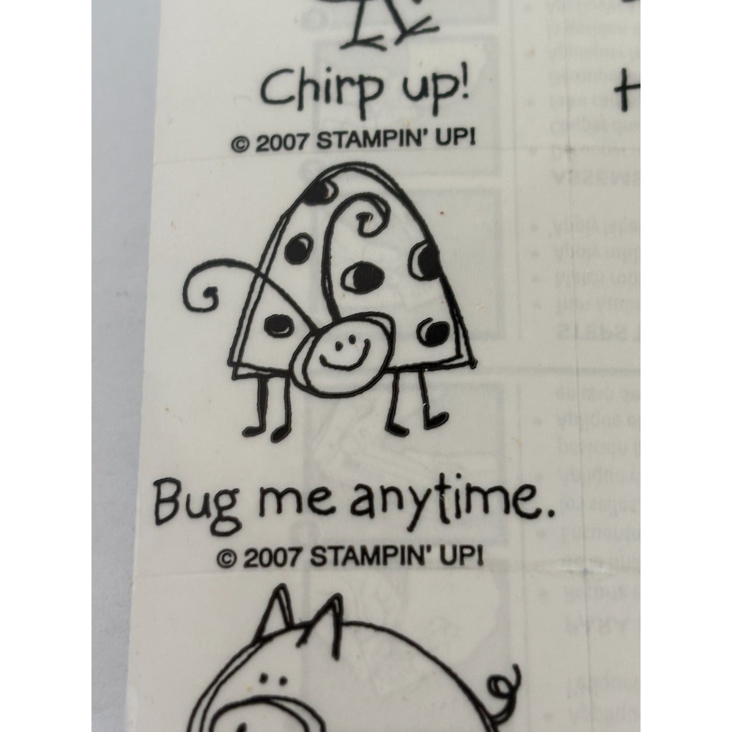 Stampin Up Rubber Stamp Set Very Punny Funny Puns Animal Best Fishes Wishes Word