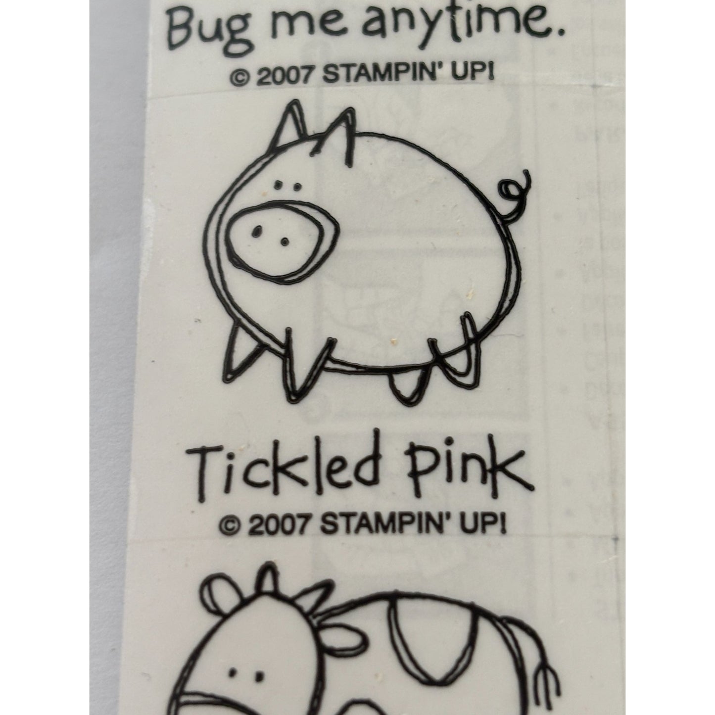 Stampin Up Rubber Stamp Set Very Punny Funny Puns Animal Best Fishes Wishes Word