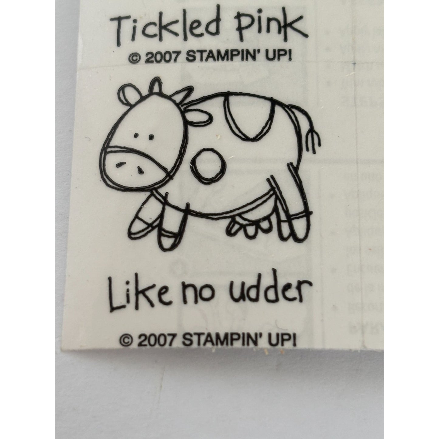 Stampin Up Rubber Stamp Set Very Punny Funny Puns Animal Best Fishes Wishes Word