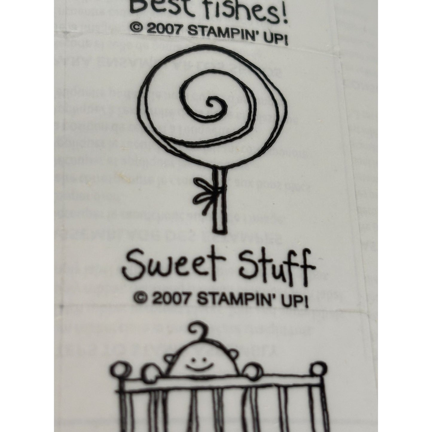 Stampin Up Rubber Stamp Set Very Punny Funny Puns Animal Best Fishes Wishes Word