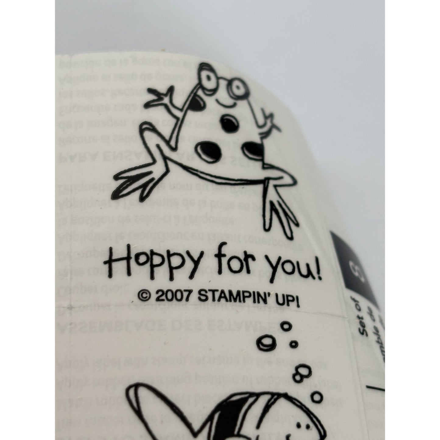 Stampin Up Rubber Stamp Set Very Punny Funny Puns Animal Best Fishes Wishes Word