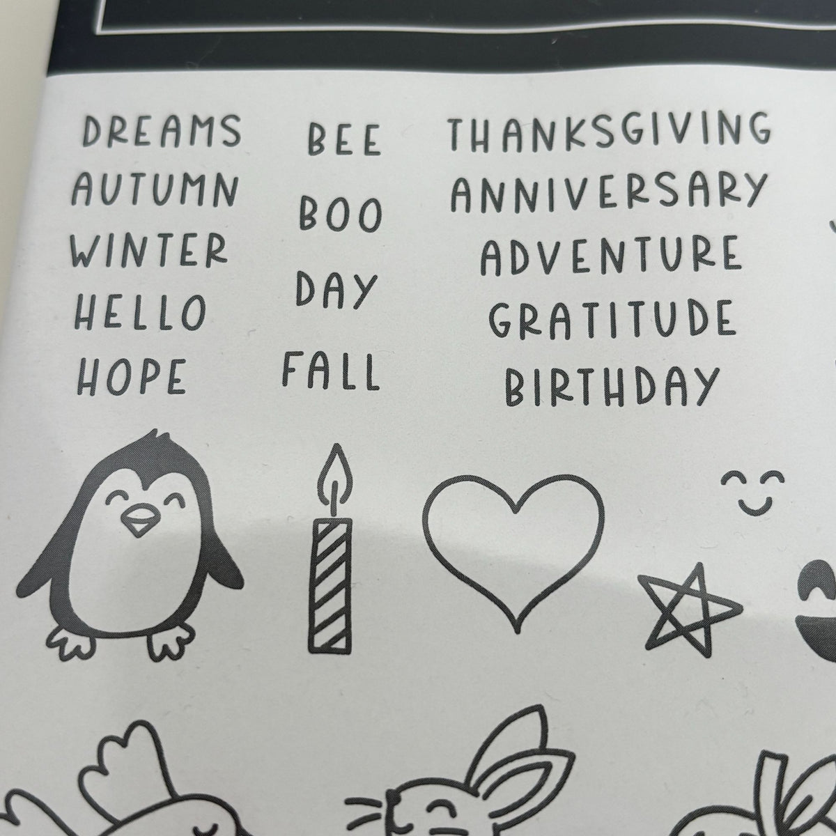 Stampin Up Choose Happy Photopolymer Stamp Set Birthday Holidays Seasons Animals Sentiments Card Making