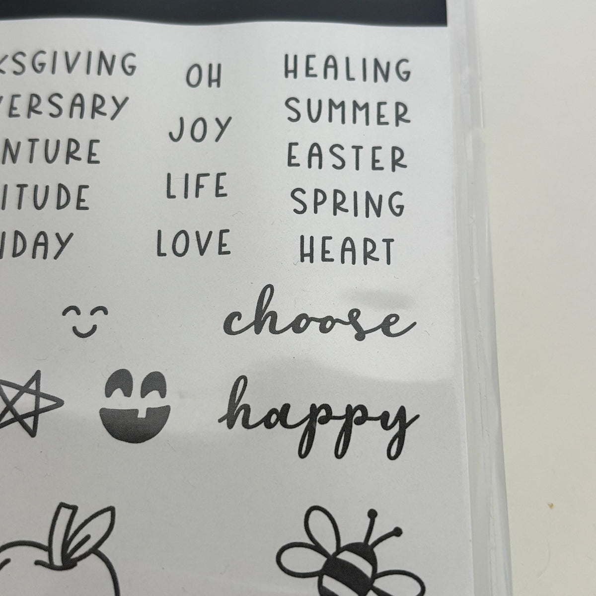 Stampin Up Choose Happy Photopolymer Stamp Set Birthday Holidays Seasons Animals Sentiments Card Making