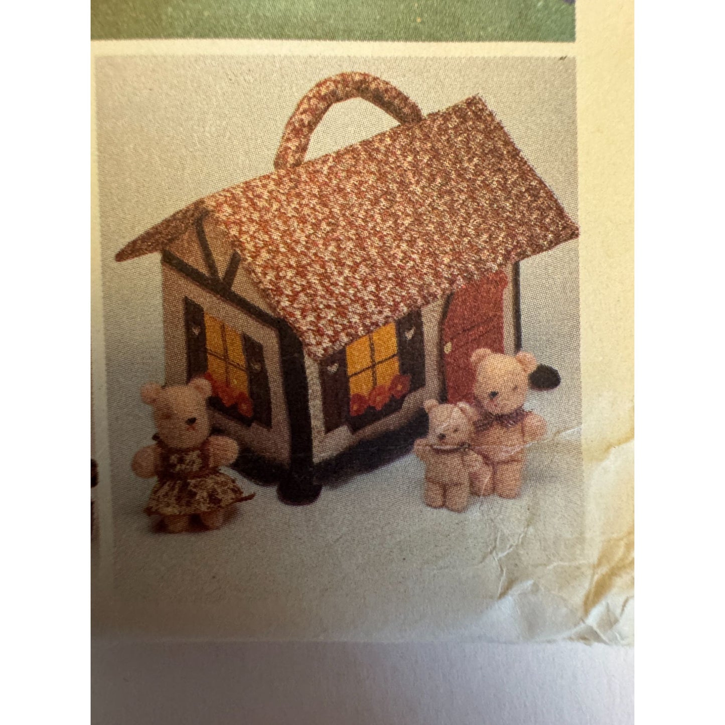 McCalls Sewing Pattern 8346 Miniature House Furniture Bear Mouse Rabbit Dollhouse Soft Toy Set