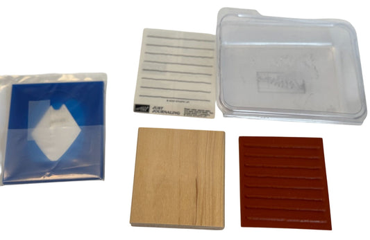 Stampin Up Rubber Stamp and Templates Stencils Just Journaling Lines Shape Heart