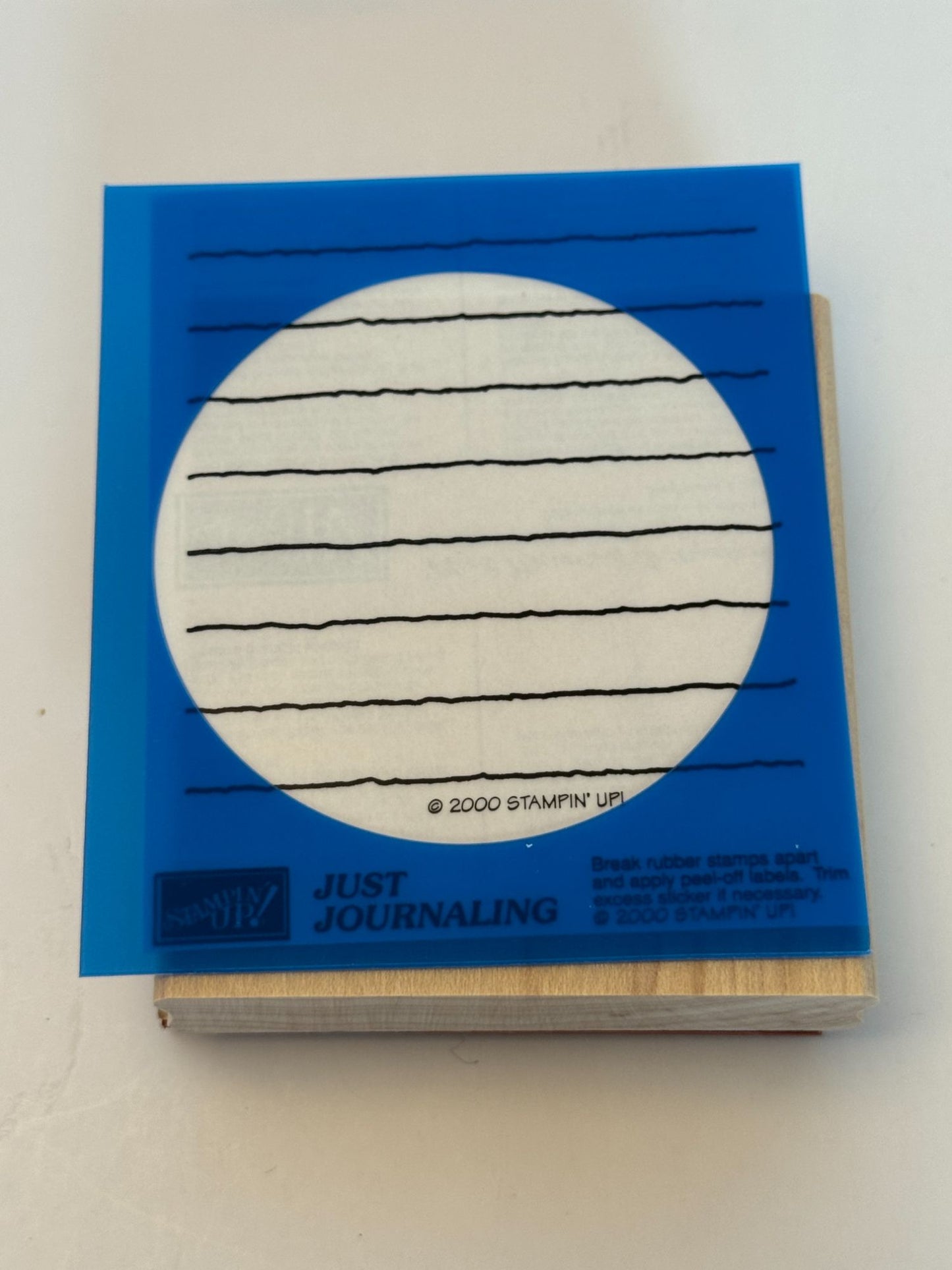 Stampin Up Rubber Stamp and Templates Stencils Just Journaling Lines Shape Heart