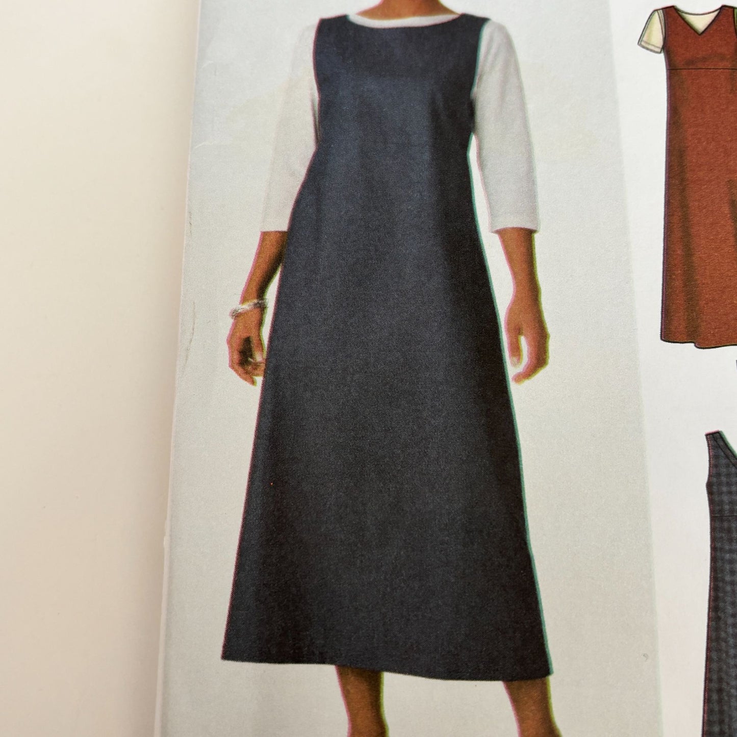Simplicity Sewing Pattern 9830 Jumper Dress Minimalist A Line Layered Modest 14-20 Uncut 2-Hour