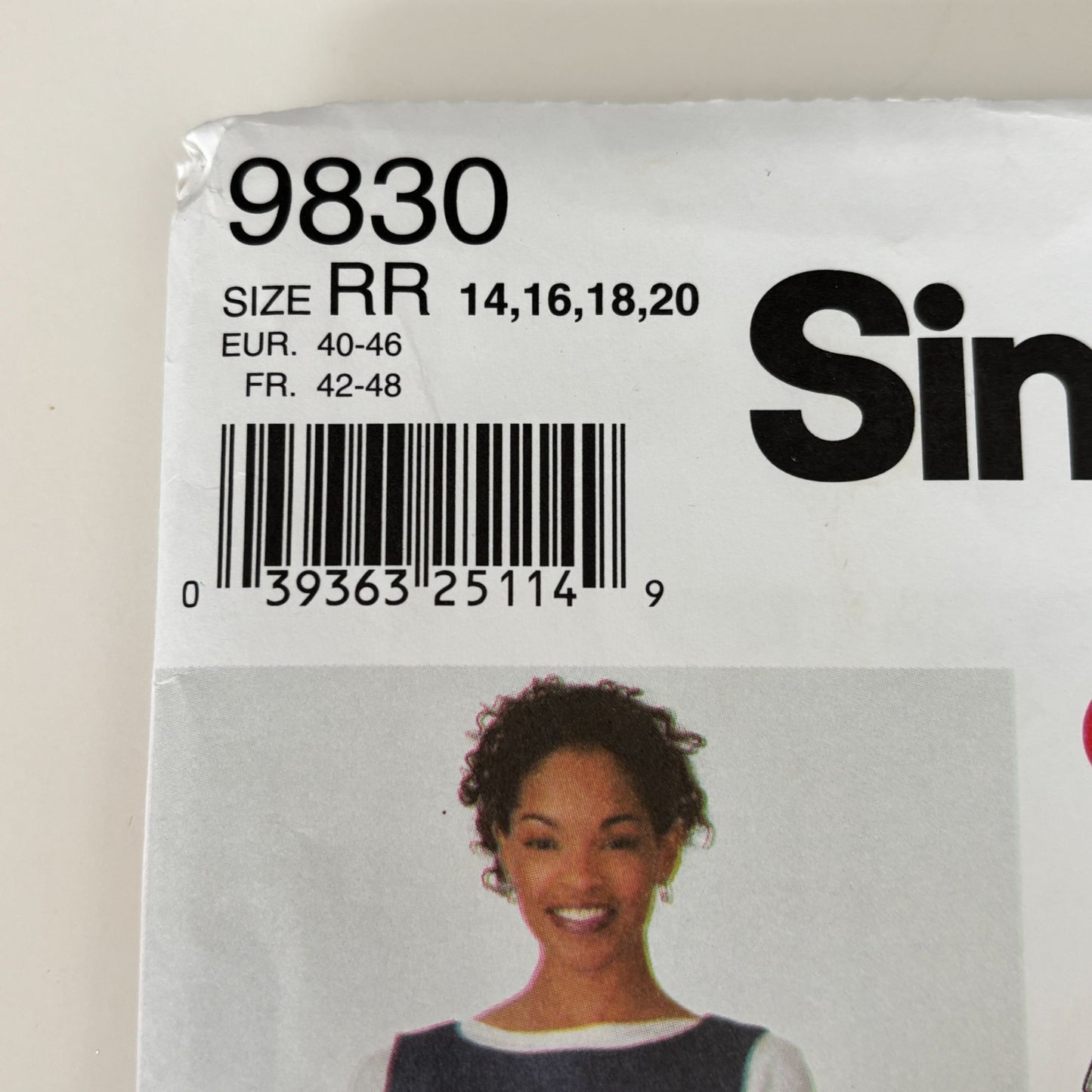 Simplicity Sewing Pattern 9830 Jumper Dress Minimalist A Line Layered Modest 14-20 Uncut 2-Hour