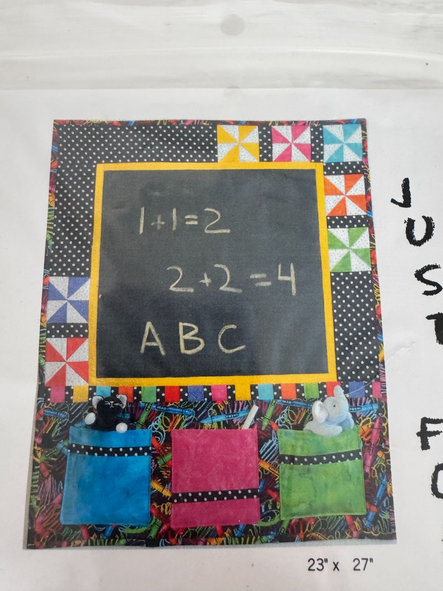 Oceanlake Designs Quilting Pattern Just For Fun Kids Chalk Cloth Projects Craft