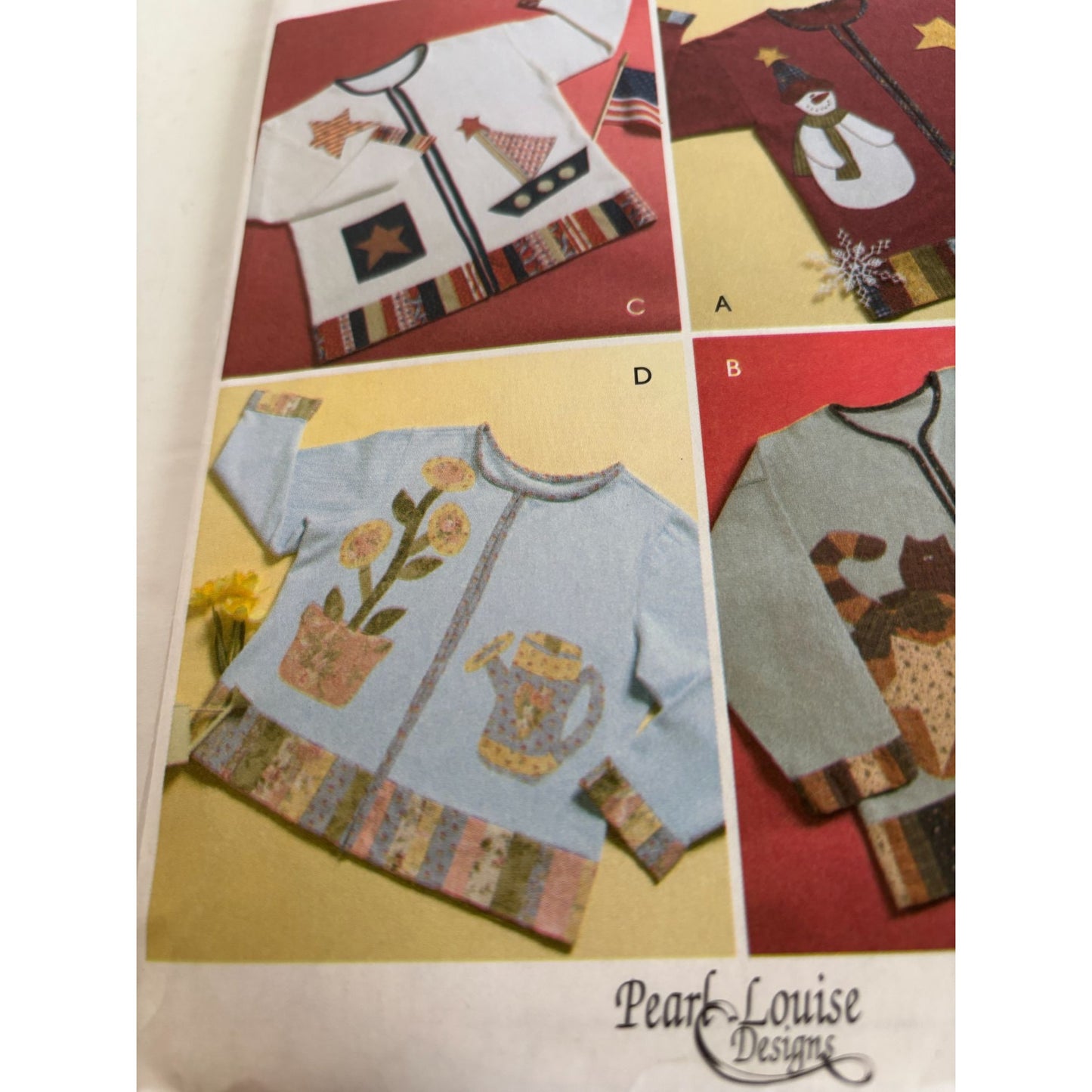 McCalls Craft Pattern M4735 for Seasonal Applique Sweaters Pearl Louise Designs