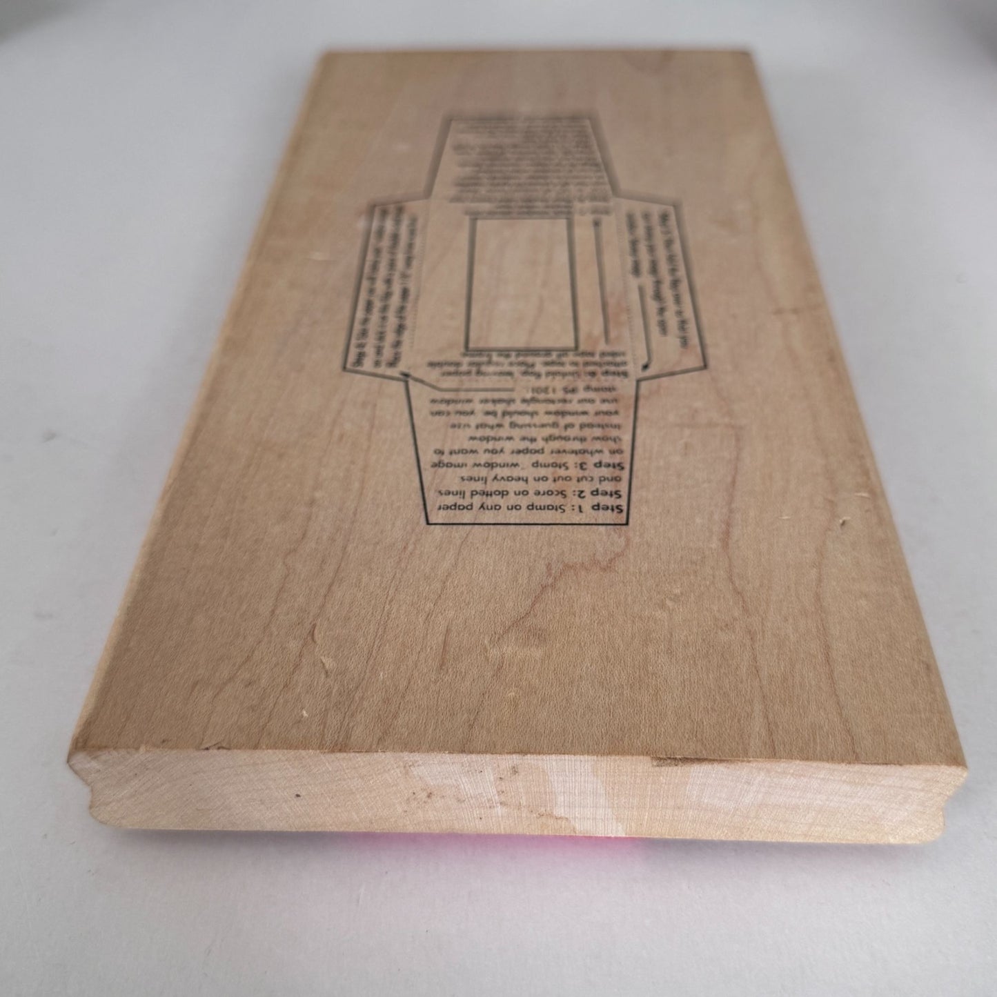 Art Gone Wild Rubber Stamp Rectangle Shaker Window Template Card Making Wooden