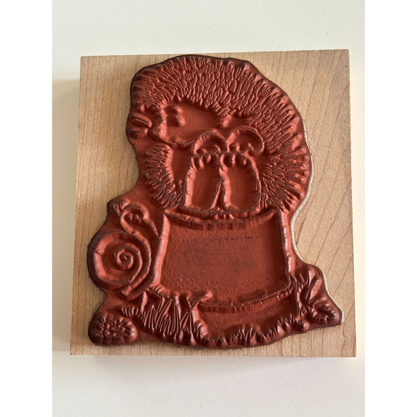Penny Black Rubber Stamp Garden Visit Hedgehog Snail Friendship Card Making