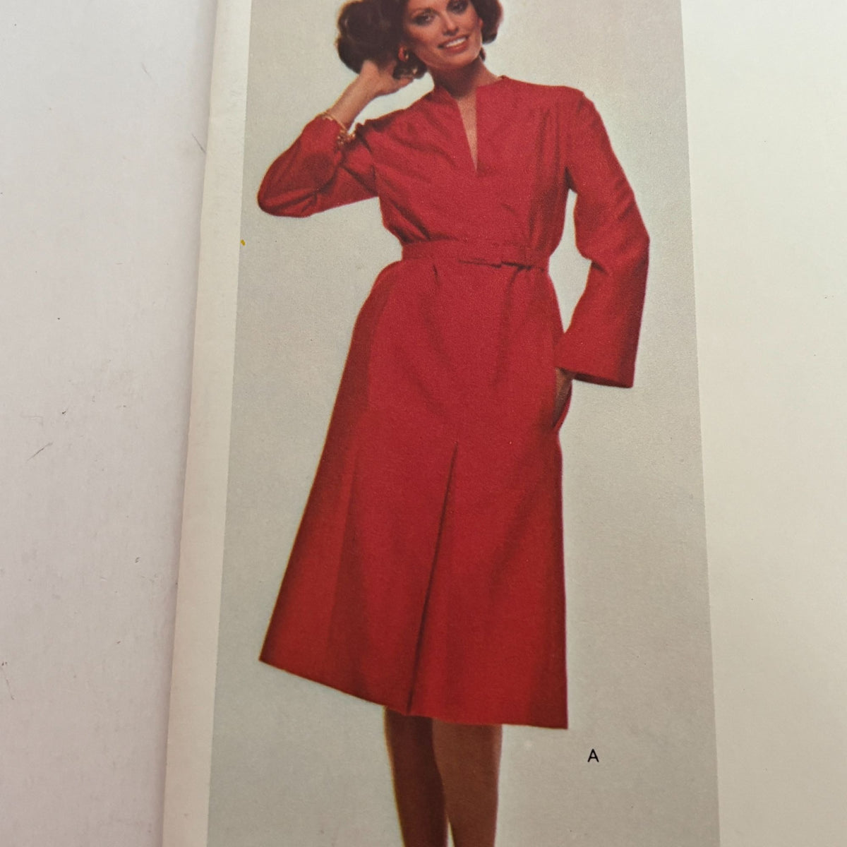 Vogue Paris Original Sewing Pattern 1481 Pierre Balmain Midi Dress 10 Vintage 1970s Uncut
