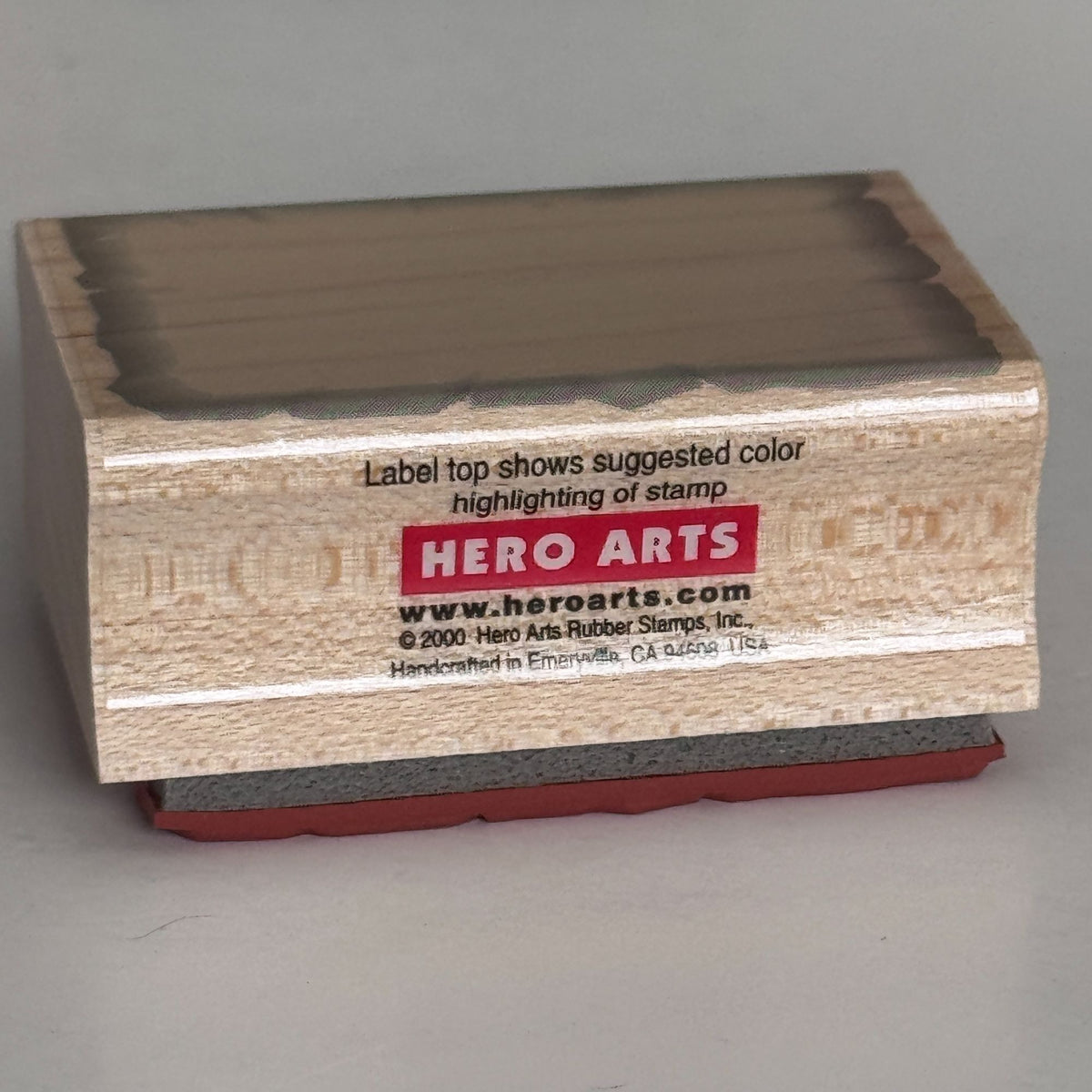Hero Arts Rubber Stamp Rectangle Background Label Frame Distressed Border C2053 Cardmaking Scrapbooking Paper Crafting