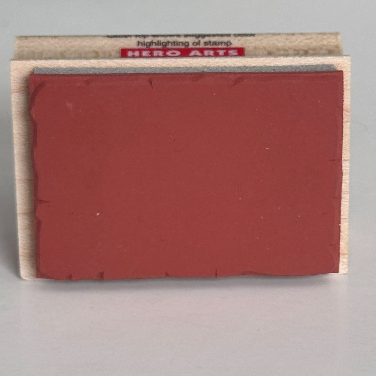 Hero Arts Rubber Stamp Rectangle Background Label Frame Distressed Border C2053 Cardmaking Scrapbooking Paper Crafting