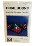Homebound Quilting Pattern 101 Log Cabin Christmas Tree Skirt 1985 50 Inch Vtg