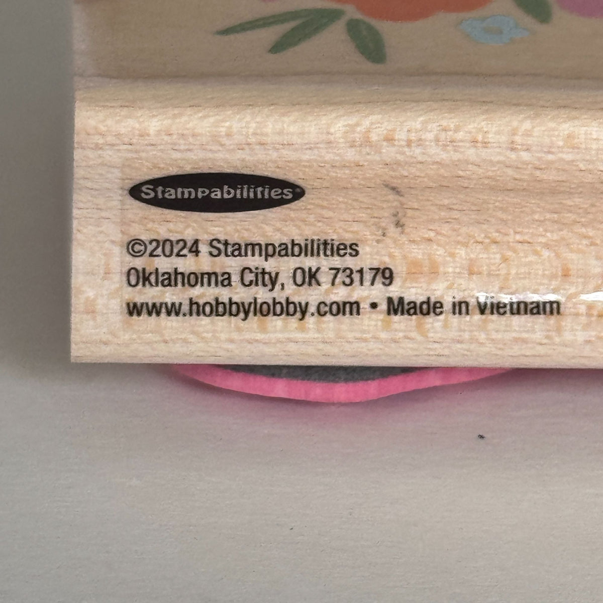 Stampabilities Rubber Stamp Flower Cluster Garden Mothers Day Card Making Craft Wood Mounted Spring