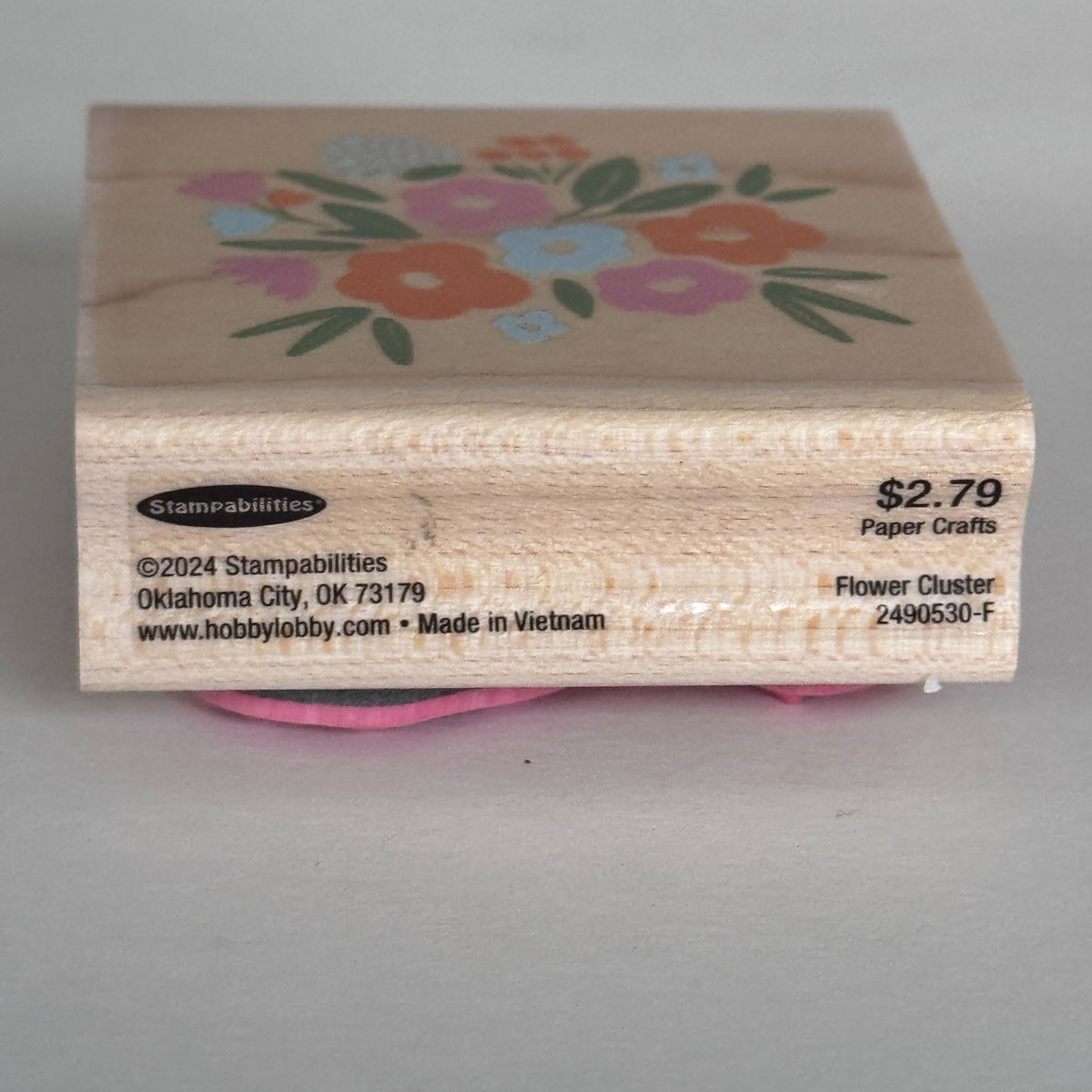 Stampabilities Rubber Stamp Flower Cluster Garden Mothers Day Card Making Craft Wood Mounted Spring