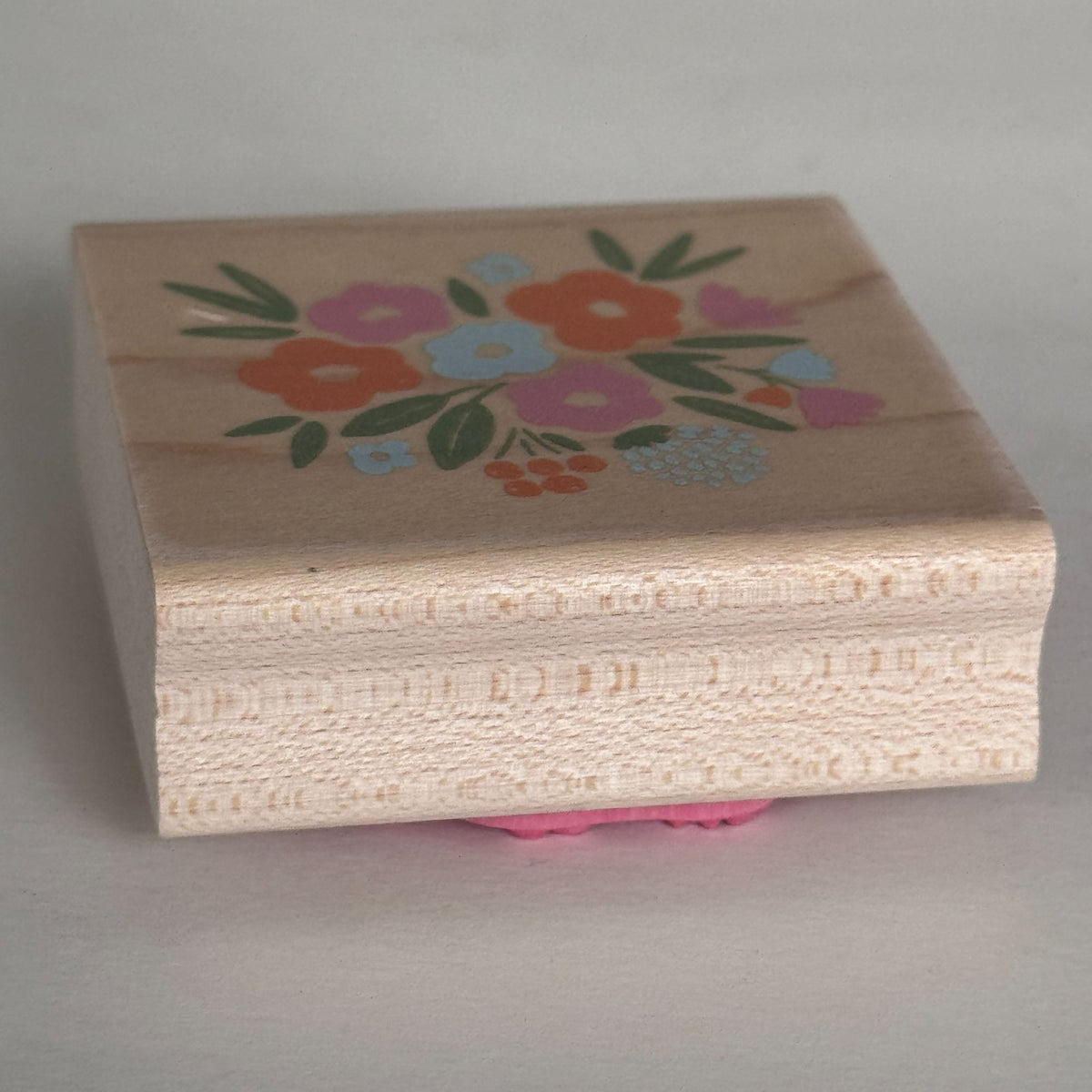 Stampabilities Rubber Stamp Flower Cluster Garden Mothers Day Card Making Craft Wood Mounted Spring
