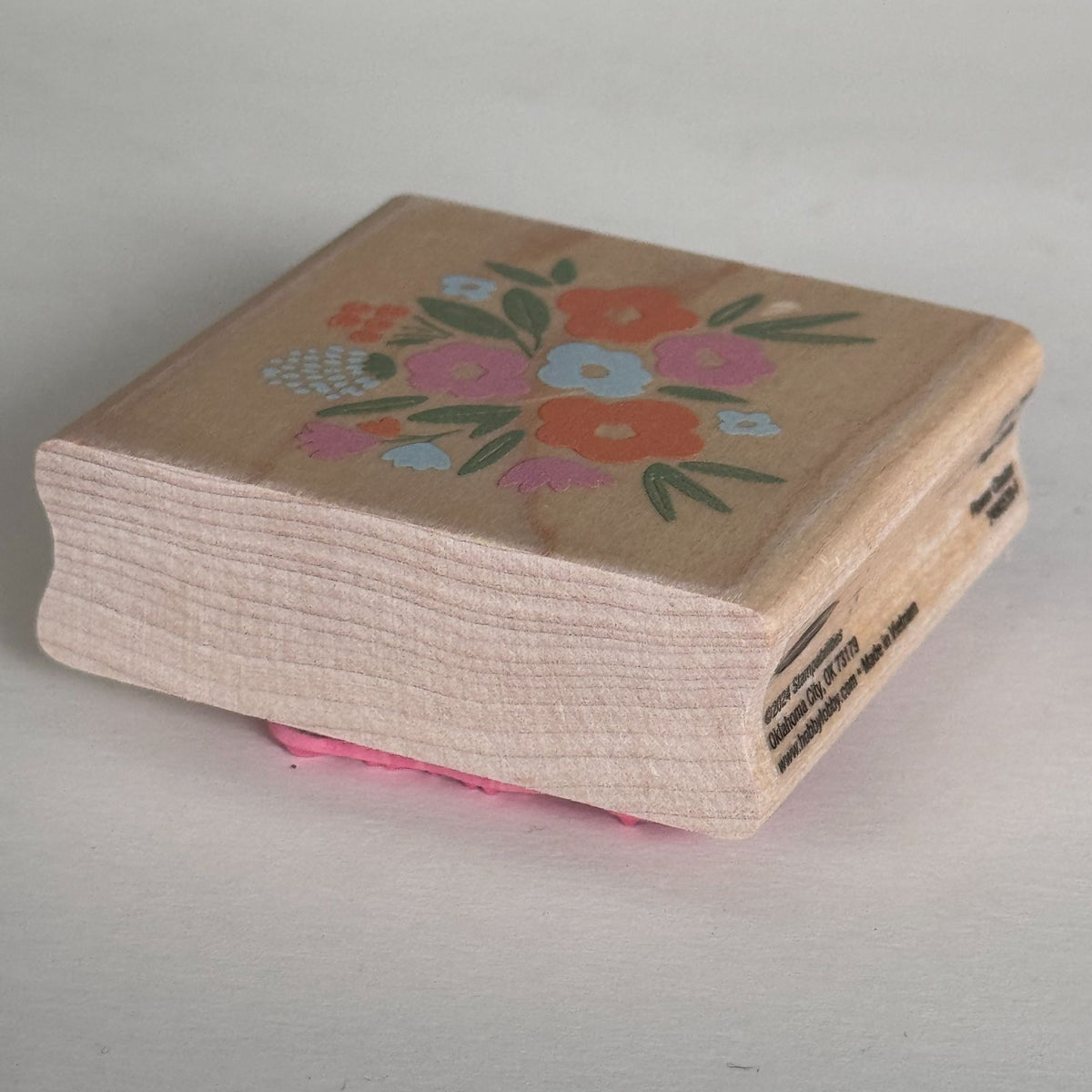 Stampabilities Rubber Stamp Flower Cluster Garden Mothers Day Card Making Craft Wood Mounted Spring
