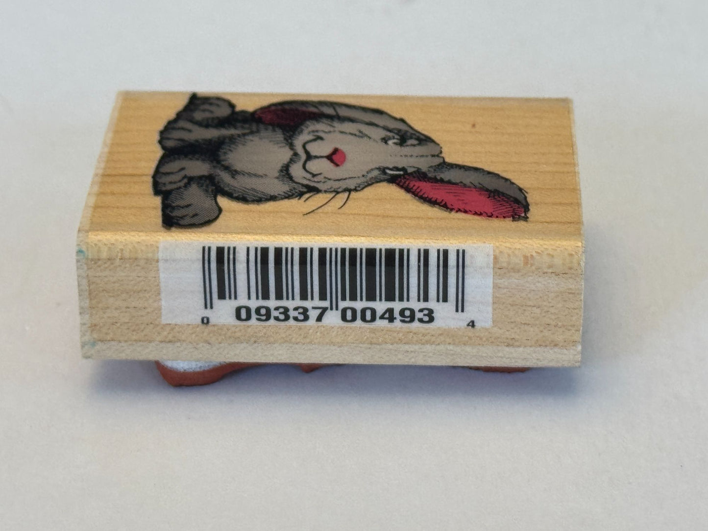 Comotion Rubber Stamp Harry Hare Easter Rabbit Animal Pet Listening Ear Attitude