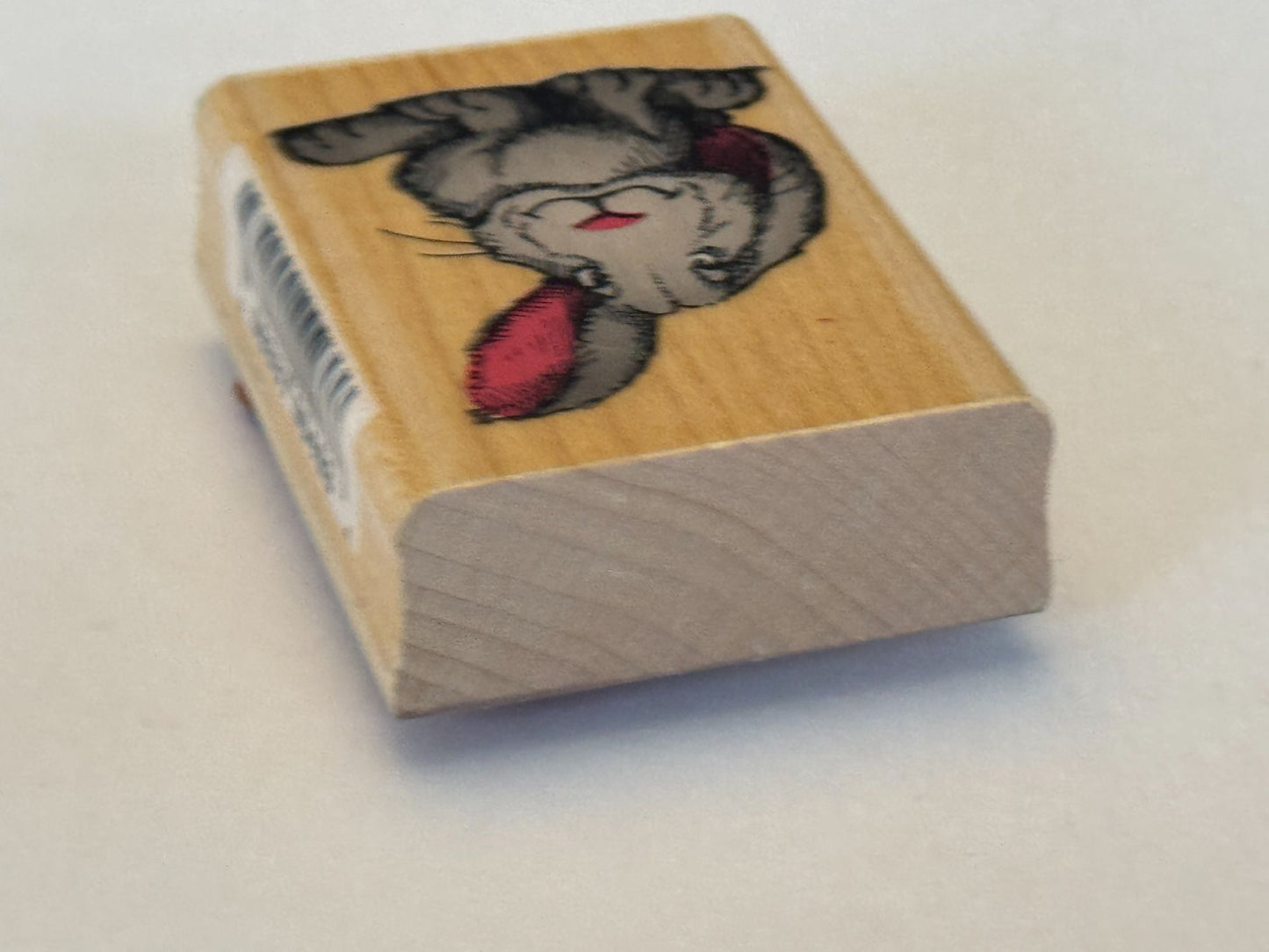Comotion Rubber Stamp Harry Hare Easter Rabbit Animal Pet Listening Ear Attitude