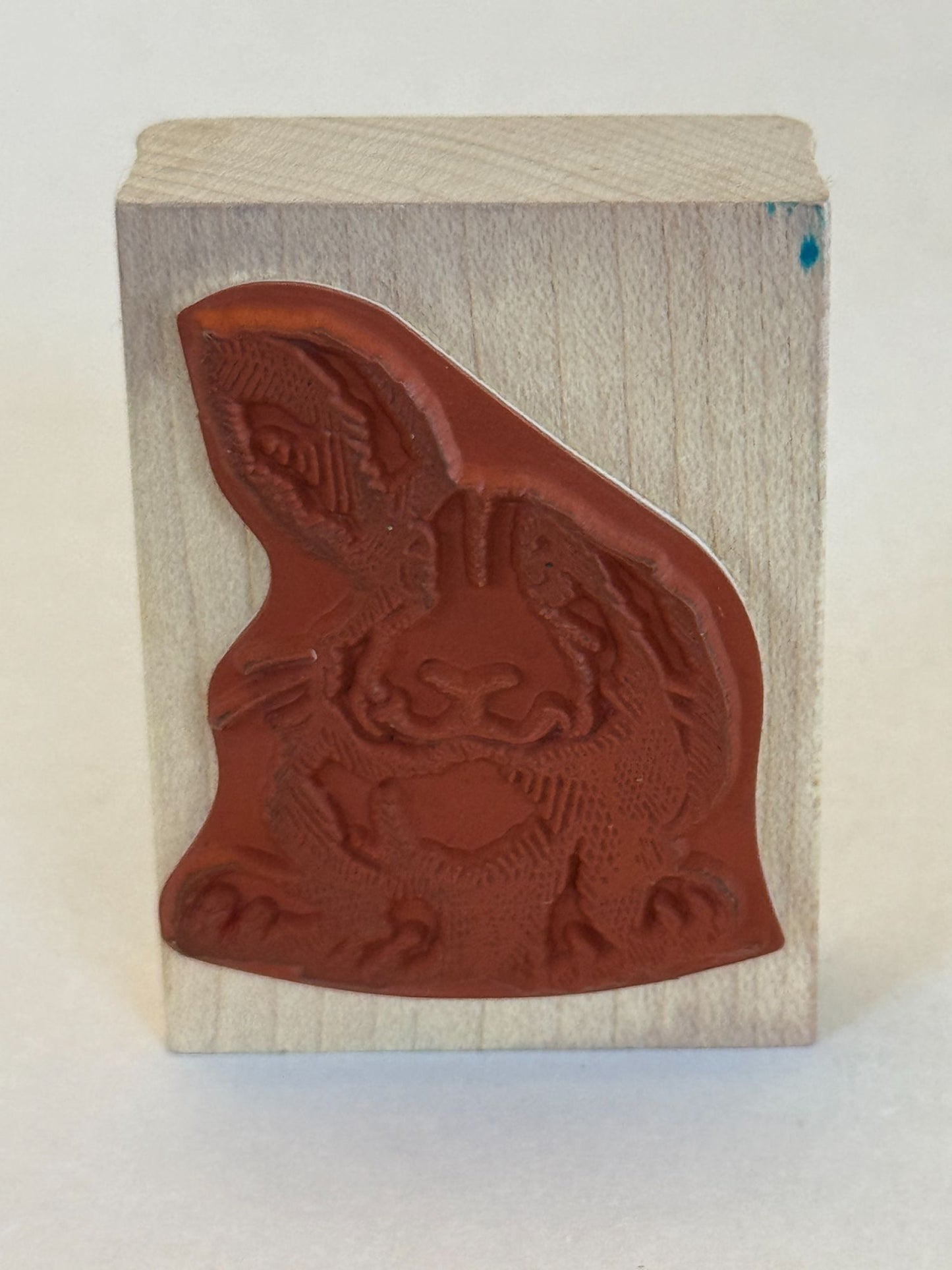 Comotion Rubber Stamp Harry Hare Easter Rabbit Animal Pet Listening Ear Attitude