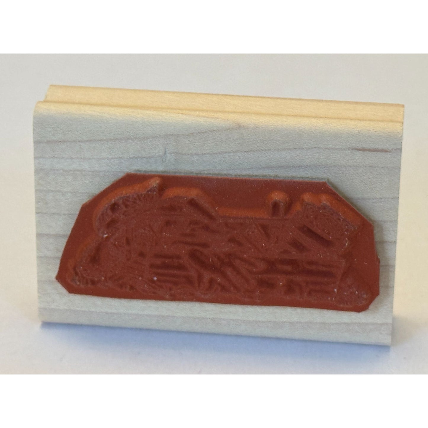 Stampin Up Rubber Stamp Garden Tools Sun Hat Gardener Gardening Card Making Wood