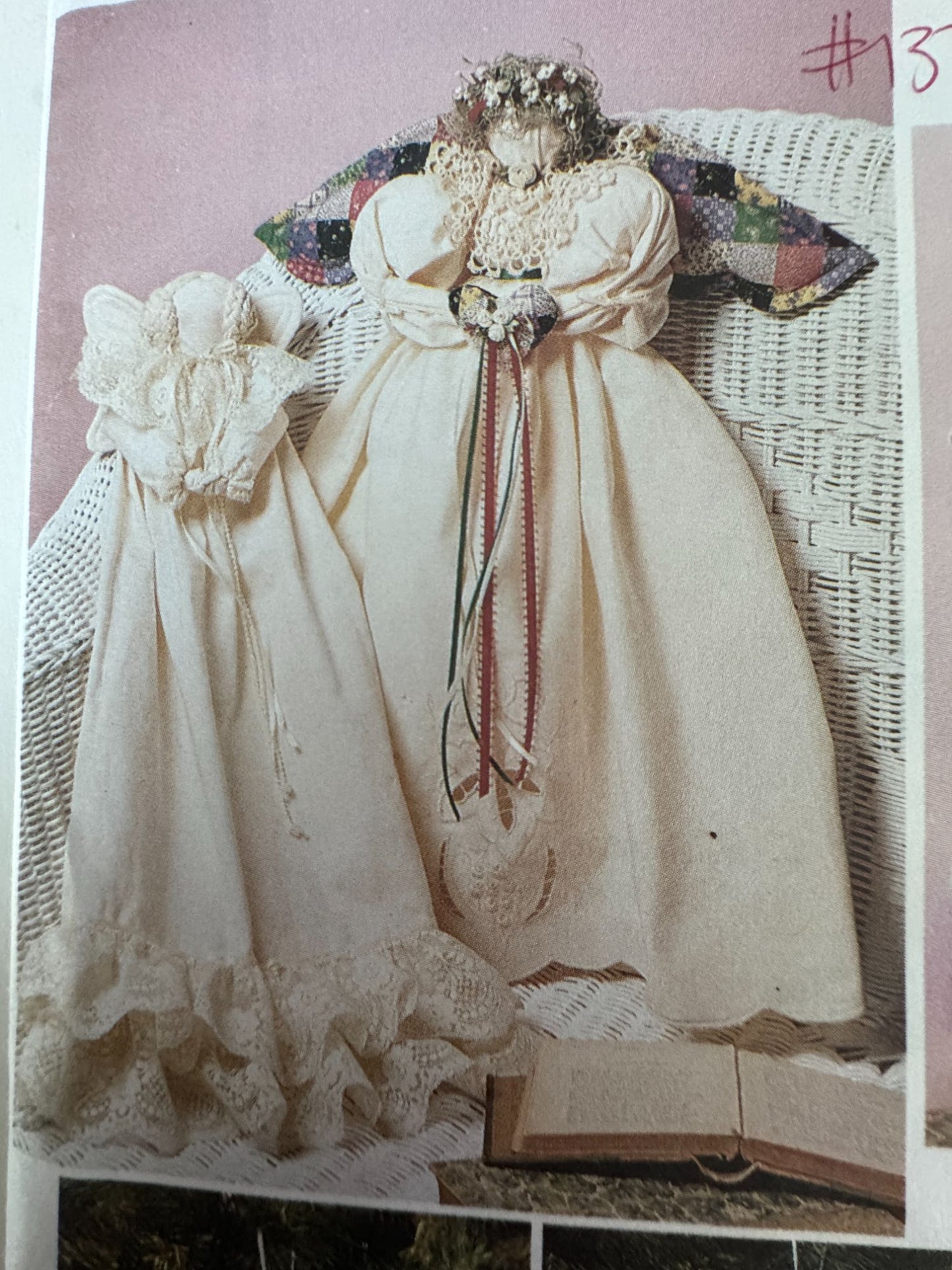 McCalls Sewing Pattern 6608 Angel Doll Heavenly Accents Christmas Ornaments Uncut Fabric Angels