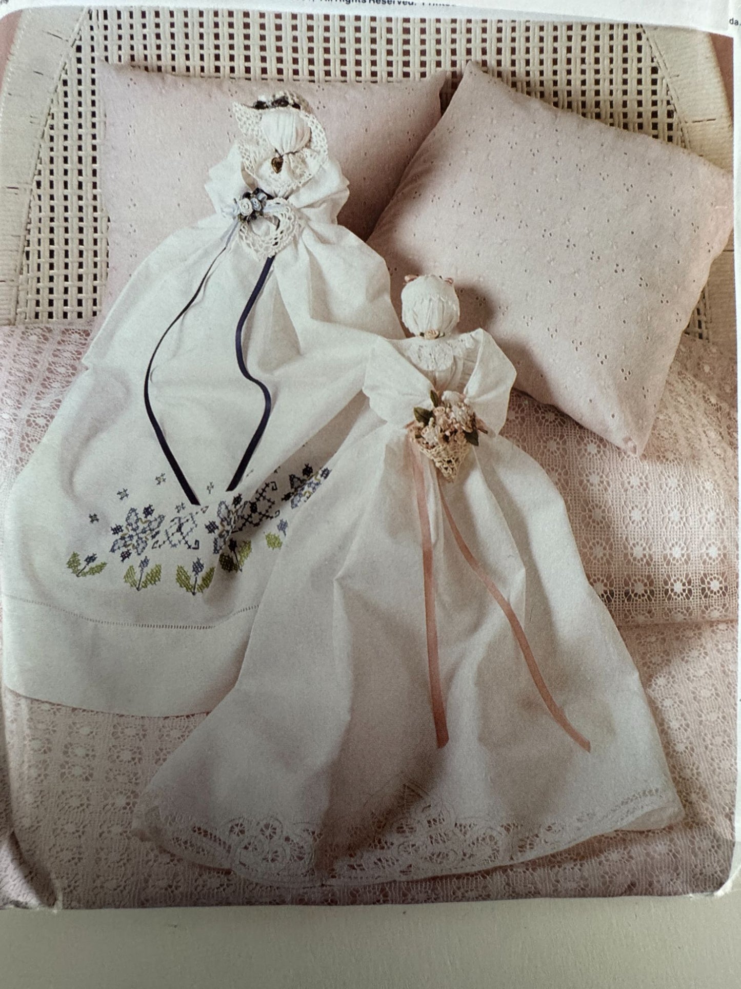 McCalls Sewing Pattern 6608 Angel Doll Heavenly Accents Christmas Ornaments Uncut Fabric Angels